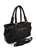 Anna Luchini Stella borsa a tracolla in pelle naturale Nero