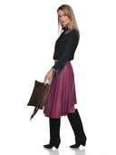 Anna Luchini Plic Rina piele naturala Maro inchis