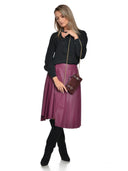 Anna Luchini Geanta de mana  Fiorella piele naturala Bordo