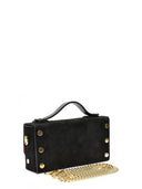 Anna Luchini Geanta de mana  Fiorella piele naturala Negru