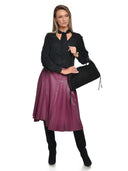 Anna Luchini Geanta de umar Donatella piele naturala Negru