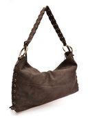 Anna Luchini Geanta de umar Donatella piele naturala maro inchis