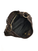 Anna Luchini Geanta de umar Donatella piele naturala maro inchis