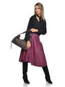 Anna Luchini Geanta de umar Donatella piele naturala maro inchis