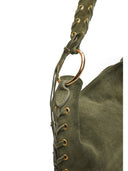 Anna Luchini Geanta de umar Donatella piele naturala Verde militar