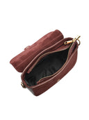 Anna Luchini Geanta Postas Elettra piele naturala Bordo