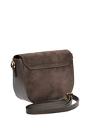 Anna Luchini Geanta Postas Elettra piele naturala Maro inchis