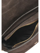 Anna Luchini Geanta Postas Elettra piele naturala Maro inchis