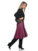 Anna Luchini Geanta Postas Elettra piele naturala Maro inchis