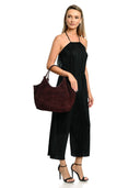 Anna Luchini Geanta de umar  Dorina piele naturala Bordo