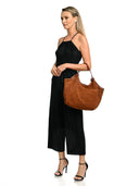 Anna Luchini Geanta de umar  Dorina piele naturala coniac