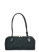 Anna Luchini Geanta de umar  Gina piele naturala Negru