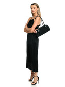 Anna Luchini Geanta de umar  Gina piele naturala Negru