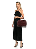 Anna Luchini Geanta de mana  Gloria piele naturala Bordo