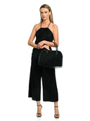 Anna Luchini Geanta de mana  Gloria piele naturala Negru