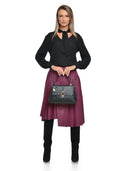 Anna Luchini Borsa Annalisa in pelle naturale Nera