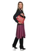 Anna Luchini Geanta de mana  Annalisa piele naturala Rosu