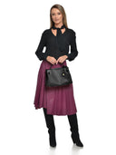 Anna Luchini Geanta de mana  Manuela piele naturala Negru