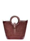 Anna Luchini Geanta de mana  Silvana piele naturala Bordo