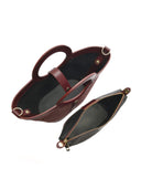 Anna Luchini Geanta de mana  Silvana piele naturala Bordo