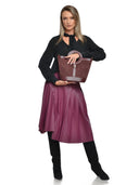 Anna Luchini Geanta de mana  Silvana piele naturala Bordo