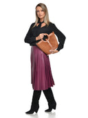 Anna Luchini Geanta de mana  Silvana piele naturala Coniac