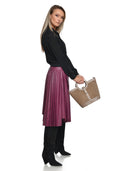 Anna Luchini Geanta de mana  Silvana piele naturala Taupe