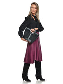 Anna Luchini Geanta de mana  Silvana piele naturala Negru