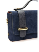 Anna Luchini Geanta de mana  Fiorella piele naturala Albastru inchis