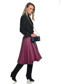 Anna Luchini Geanta de mana  Fiorella piele naturala Albastru inchis