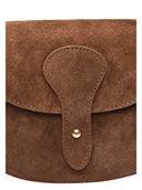 Anna Luchini Geanta Postas Elettra piele naturala cioccolatiu