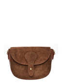 Anna Luchini Geanta Postas Elettra piele naturala cioccolatiu