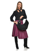 Borsa a tracolla Anna Luchini Costanza in pelle naturale Nero