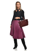 Anna Luchini Geanta de mana  ludovica piele naturala Bordo