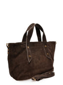 Anna Luchini Geanta de mana  ludovica piele naturala maro inchis