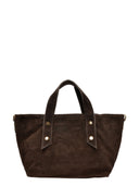 Anna Luchini Geanta de mana  ludovica piele naturala maro inchis