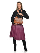 Anna Luchini Geanta de mana  Ada piele naturala coniac