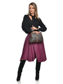 Anna Luchini Geanta de mana  Ada piele naturala Maro inchis