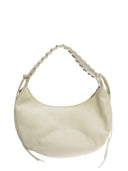Borsa hobo Aida beige in vera pelle