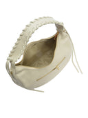 Borsa hobo Aida beige in vera pelle