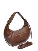 Anna Luchini Geanta de umar  Aida piele naturala Maro inchis