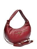 Anna Luchini Geanta de umar  Aida piele naturala Visiniu