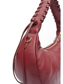 Anna Luchini Geanta de umar  Aida piele naturala Visiniu