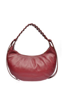 Anna Luchini Geanta de umar  Aida piele naturala Visiniu