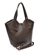 Anna Luchini Geanta de umar  Ana piele naturala Maro inchis