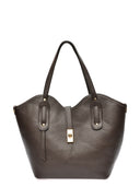 Anna Luchini Geanta de umar  Ana piele naturala Maro inchis