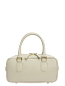 Borsa a cartella Andreea beige in vera pelle