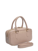 Borsa a tracolla Andreea in pelle naturale rosa cipria