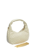 Borsa a tracolla Angela beige in vera pelle