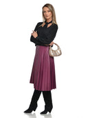 Anna Luchini Geanta de umar  Angela piele naturala roz auriu